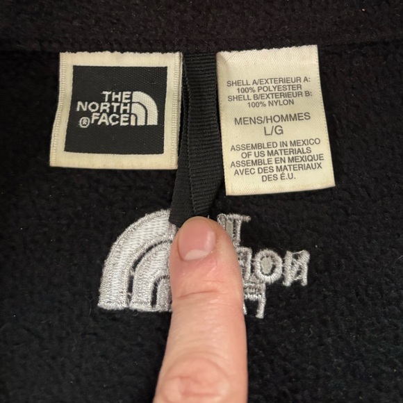 The North Face Men's Full Zip Black Fleece Polartec Jacket Size L - Picture 6 of 11